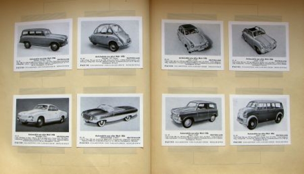 Paicos Cigarettes "Automobile aus aller Welt" Automobile-Scrapbook 1953 (9682)